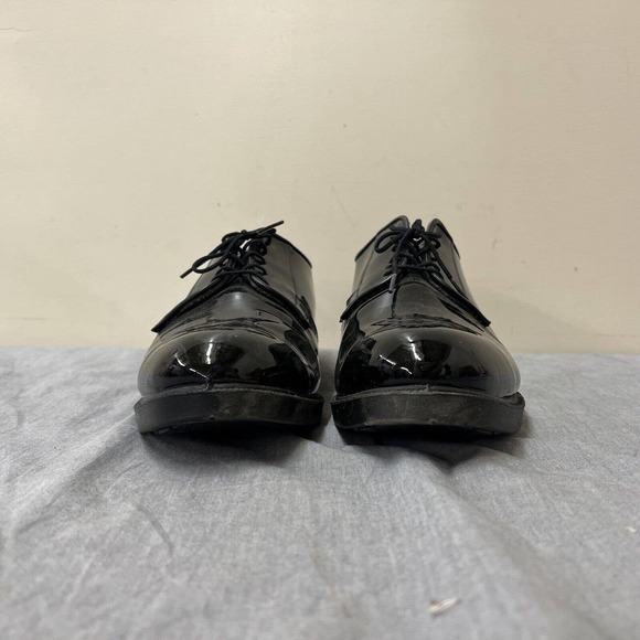 Bates Military Uniform Shoes Oxfords Shiny Black Vibram Patent Leather 9E Chrty main image 10
